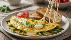 Parsakaaliomeletti 10 minuutissa: kevyt aamiainen, joka todella pitää kylläisenä